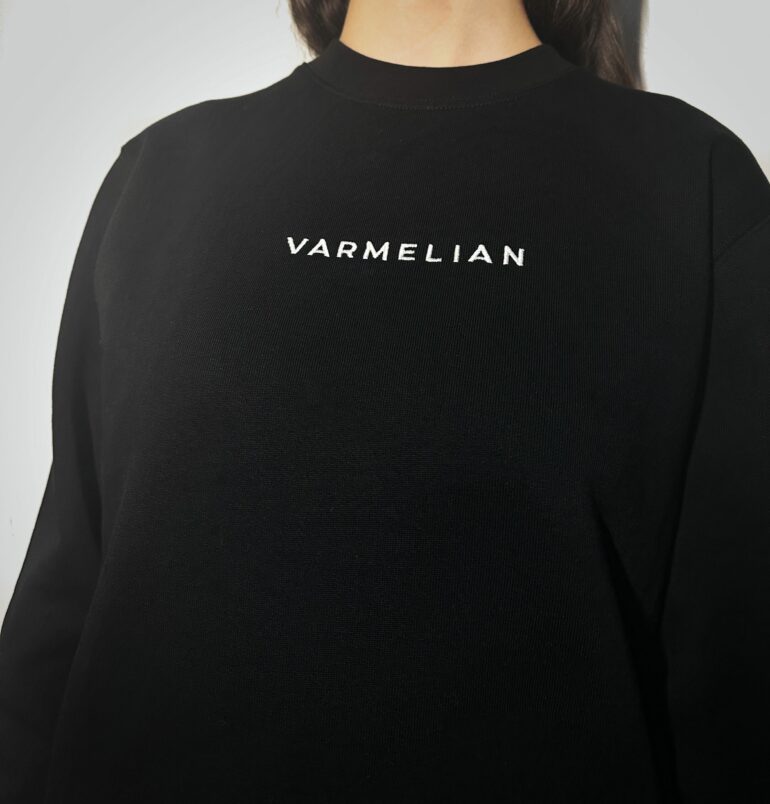 Pull VARMELIAN oversize logo brodé - Coton – Image 3
